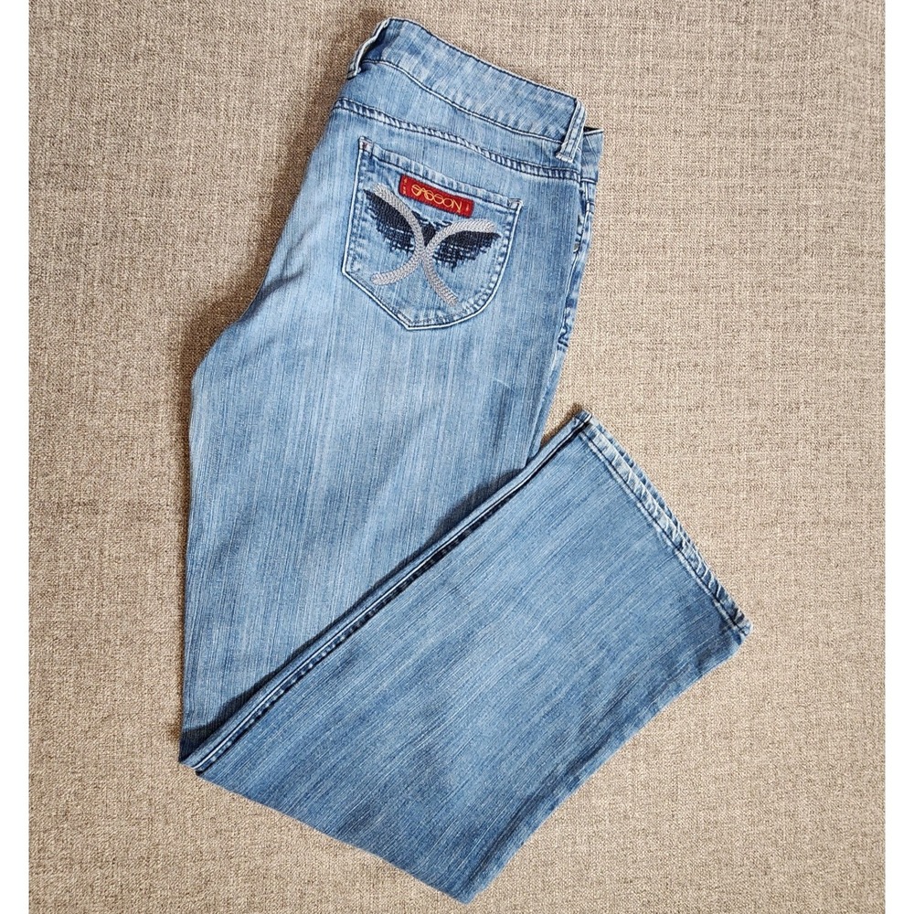 Vintage 80s Sasson Bootcut Boogie Jeans Size 12 Light Wash